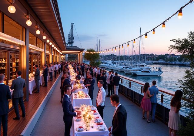 Yacht club nautical themed celebration